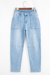 High Rise Barrel Jeans