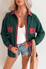Green Plaid Shacket