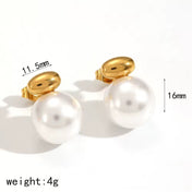 Pearl Ball Stud Earrings New RTS