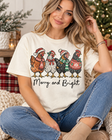 Merry & Bright Chickens Tee.