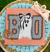 Black Gingham Boo Ghost Tee.
