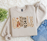 Patchwork Gobble Turkey Sweatshirt.