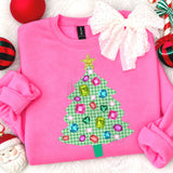 Gem Stone Christmas Tree Sweatshirt.