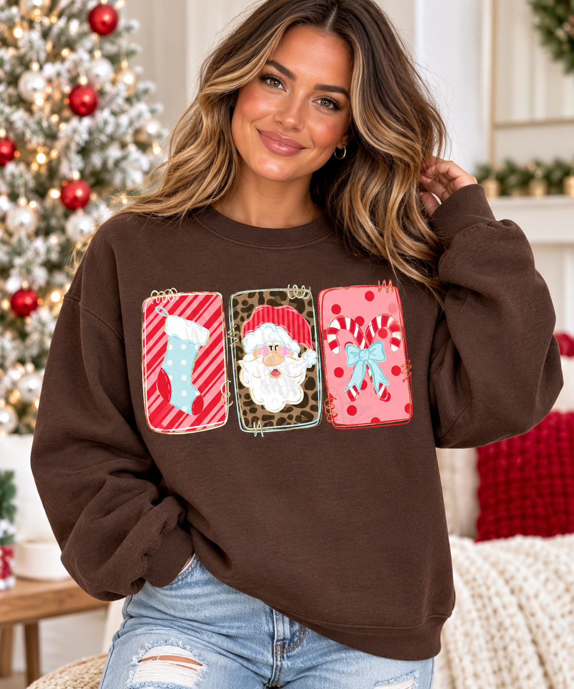 Christmas Collage Trio Sweatshirt.