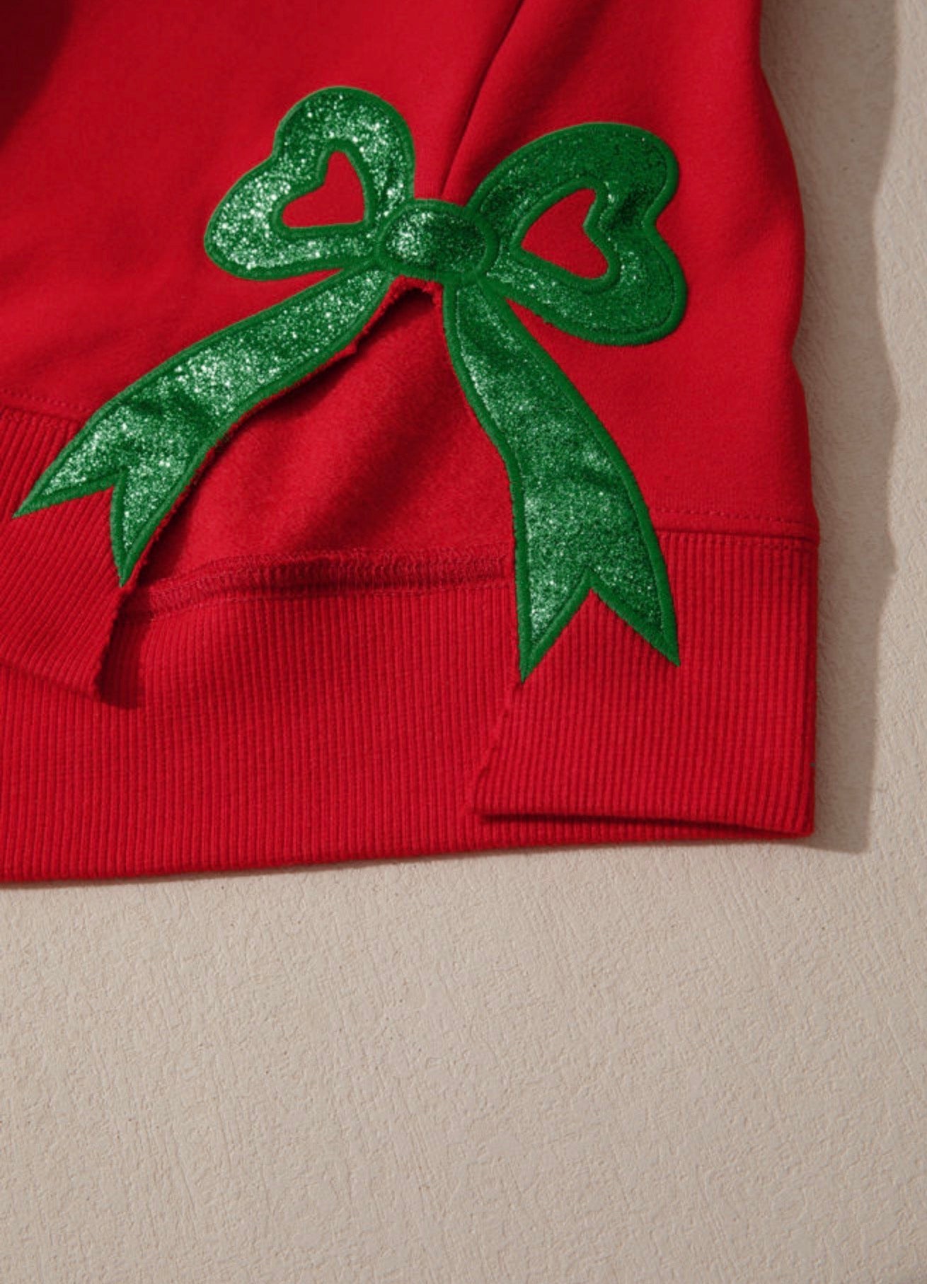 Merry & Bright Embroidered Sequin Sweatshirt