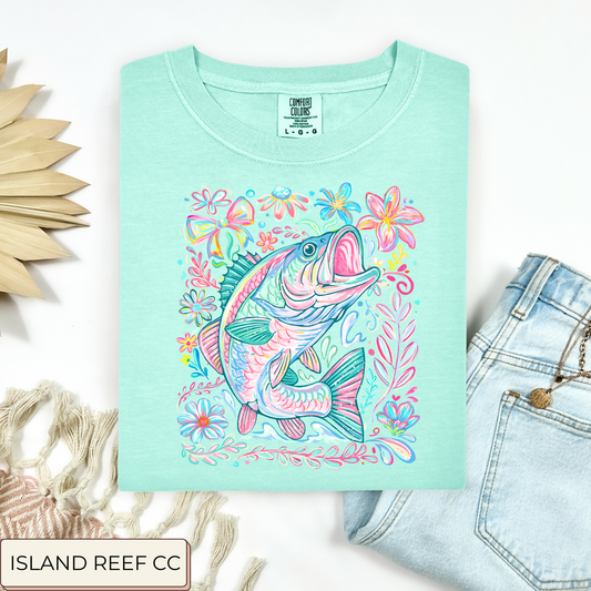 Floral Pastel Bass Tee.