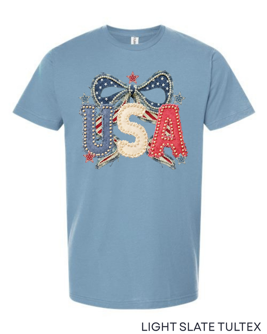 Tultex USA Vintage Denim Tee.