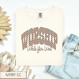 Worship While You Wait Polka Dot Tee.