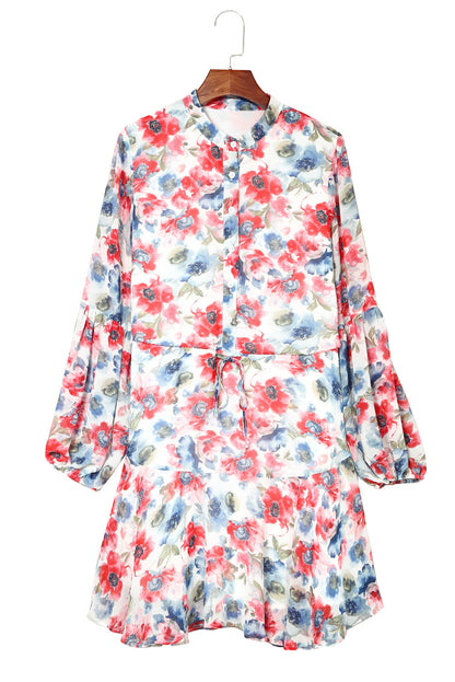 Pink Floral Mini Dress RTS