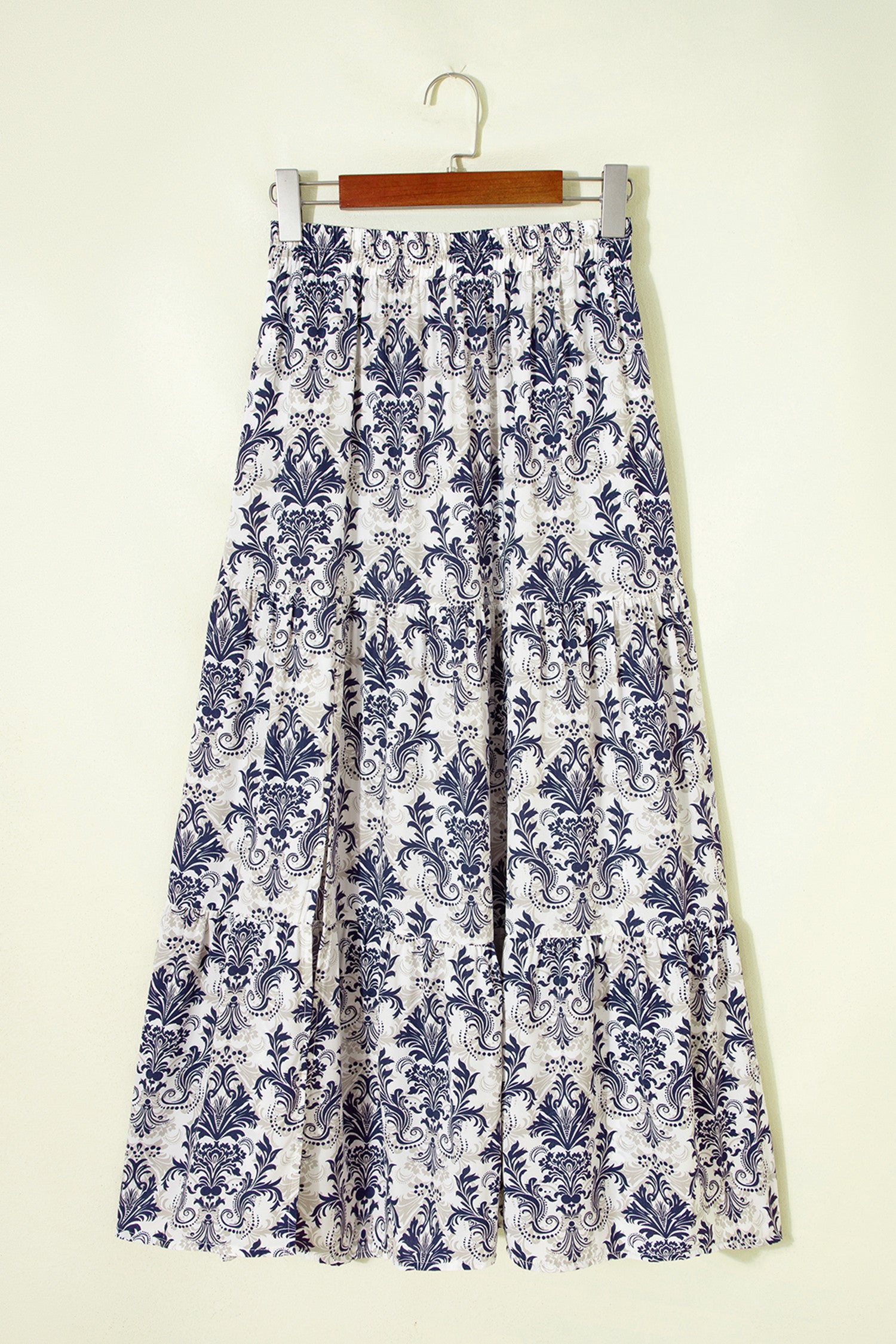 Blue Boho Maxi Skirt