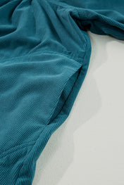 Teal Corduroy Dress