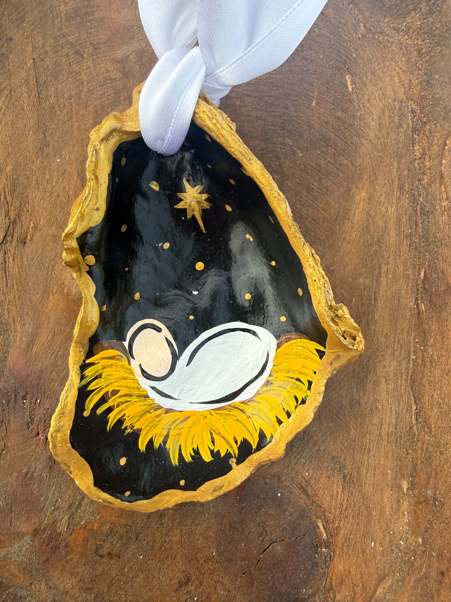 Handmade Oyster Ornament