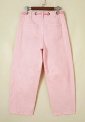 Tie-Waist Barrel Jeans