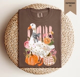Stripe Pumpkin Goose Tee.