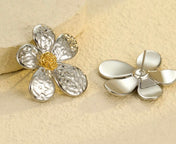 Two Tone Earring Studs