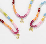 Multicolor Chain Beaded Initial Necklace New RTS