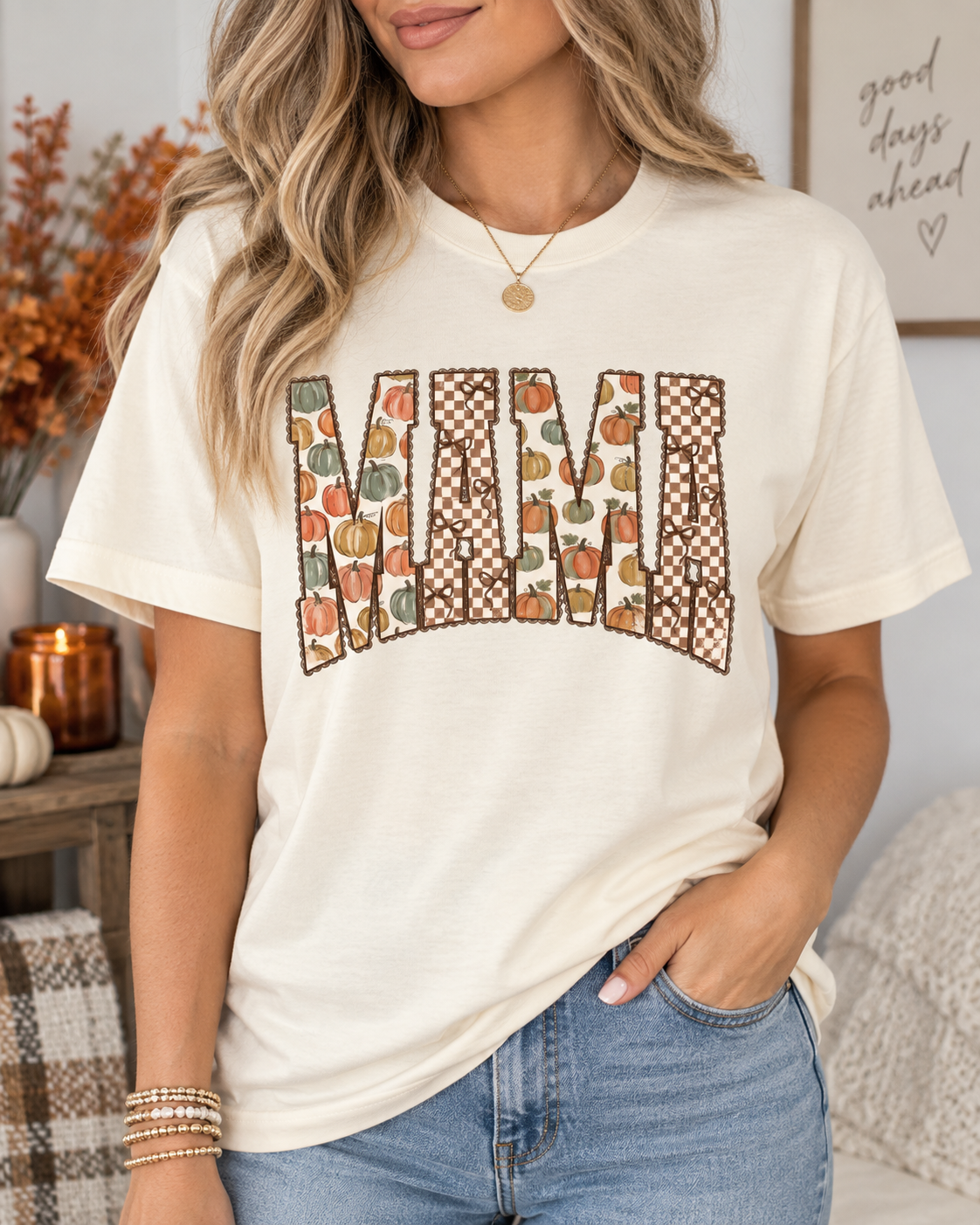Tultex Mama Fall MultiPrint Tee.