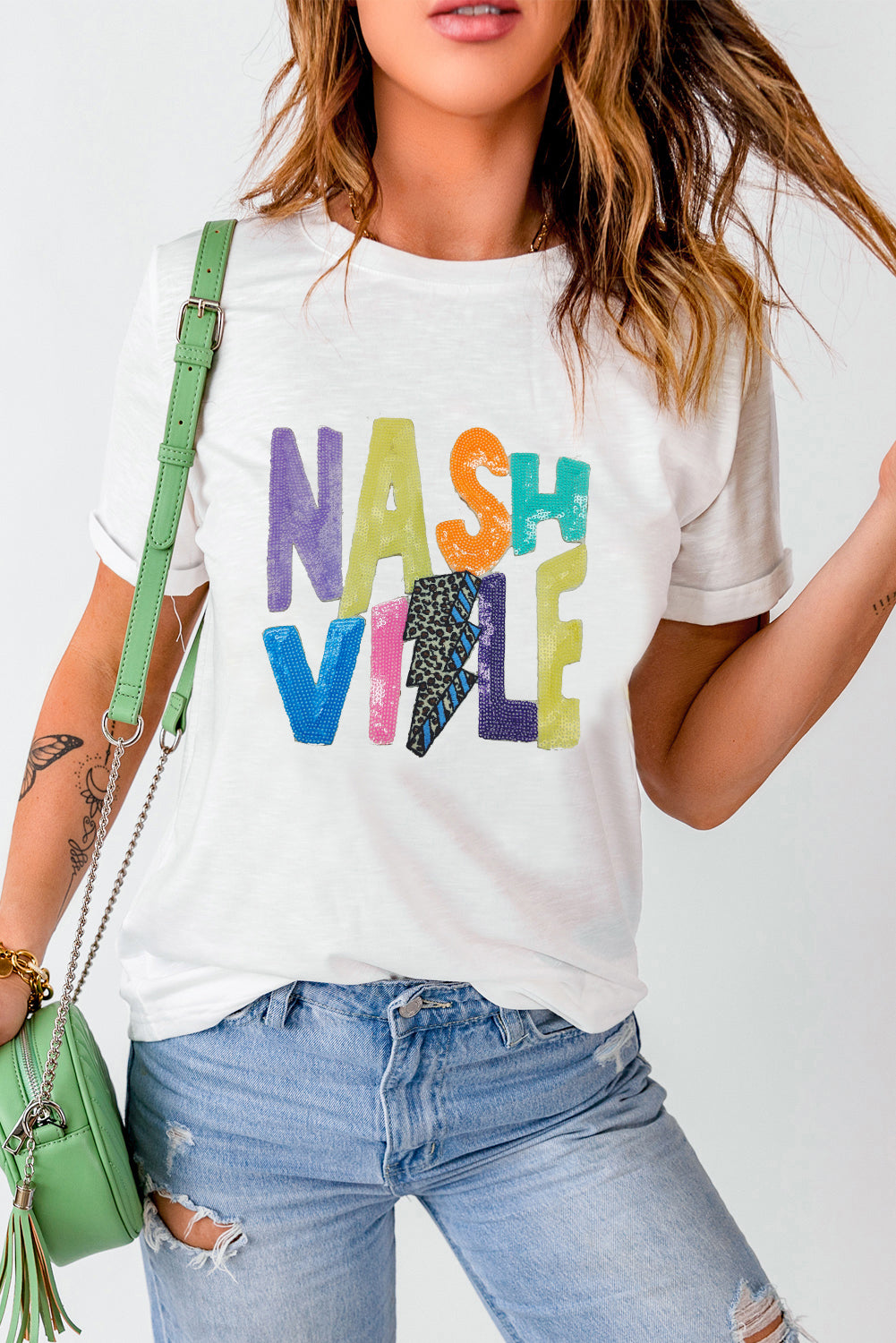 White Lightening Nashville Graphic Crewneck