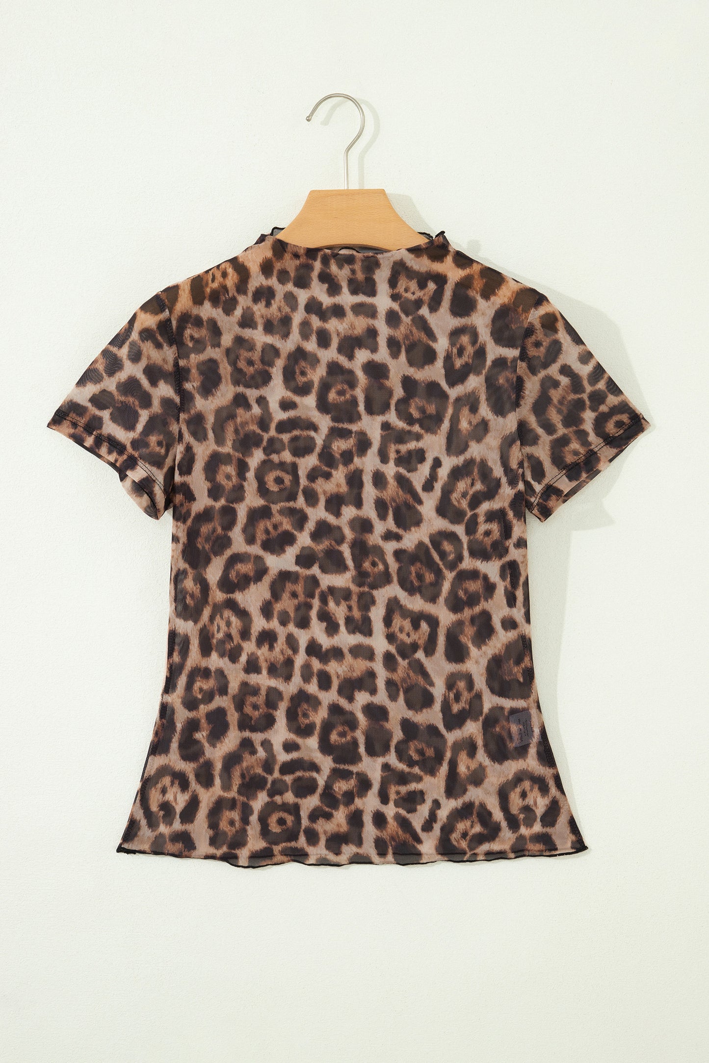Leopard Mesh Top