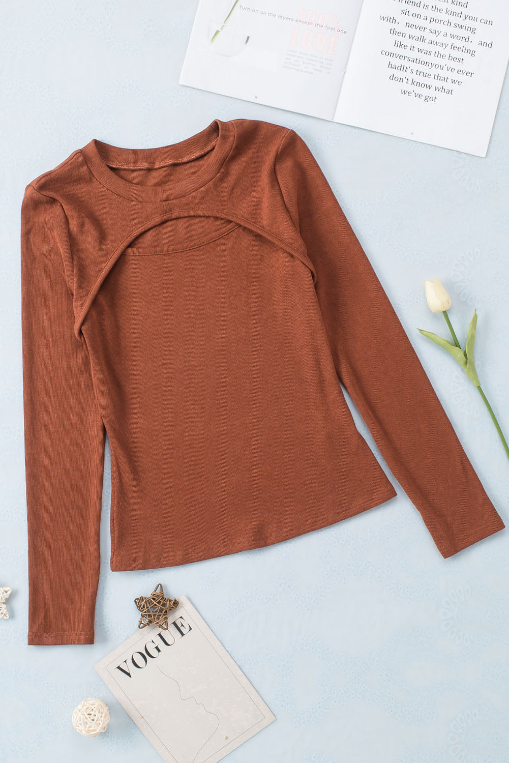 Brown Ribbed Top Full Run RTS