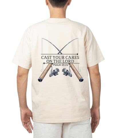 Psalm 55:22 Fishing Pole Tee.