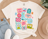 Choose Happy Lucky Collage Tee.