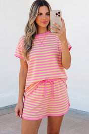 Stripe Loose Top and Skort Set *multiple colors* New RTS