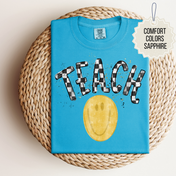 Checkered Teach Smiley Tee.