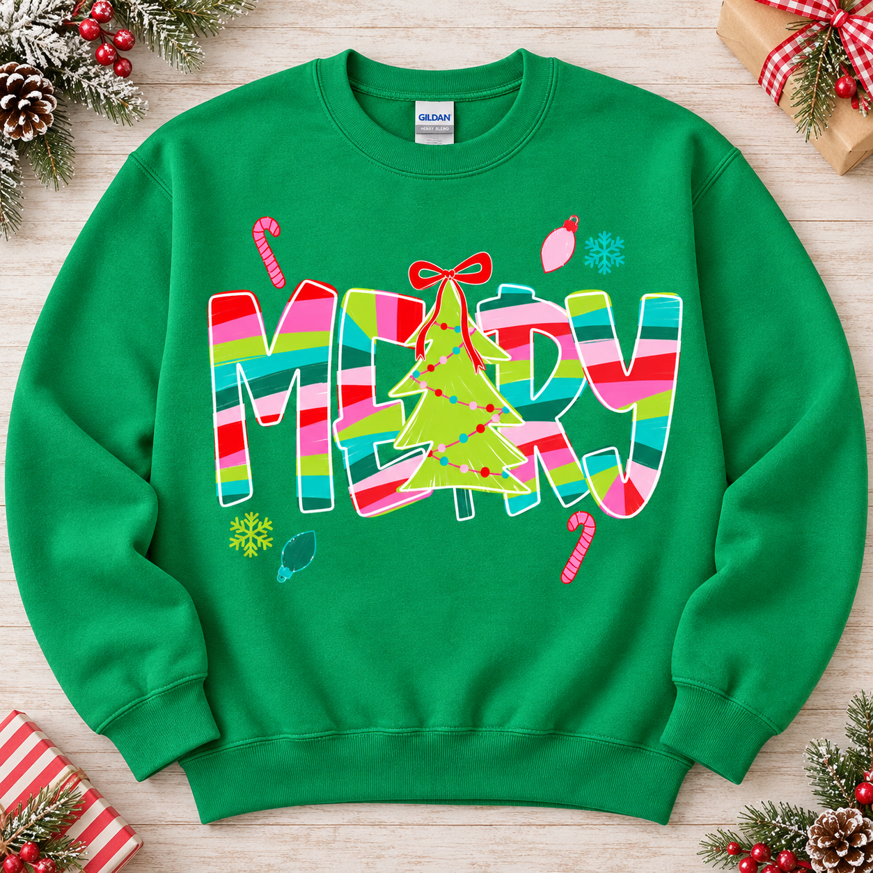 Merry Sketch Sweatshirt.