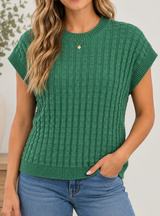 Green Textured Sweater Full Run RTS