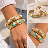 Hammered Textured Open Bangle New RTS