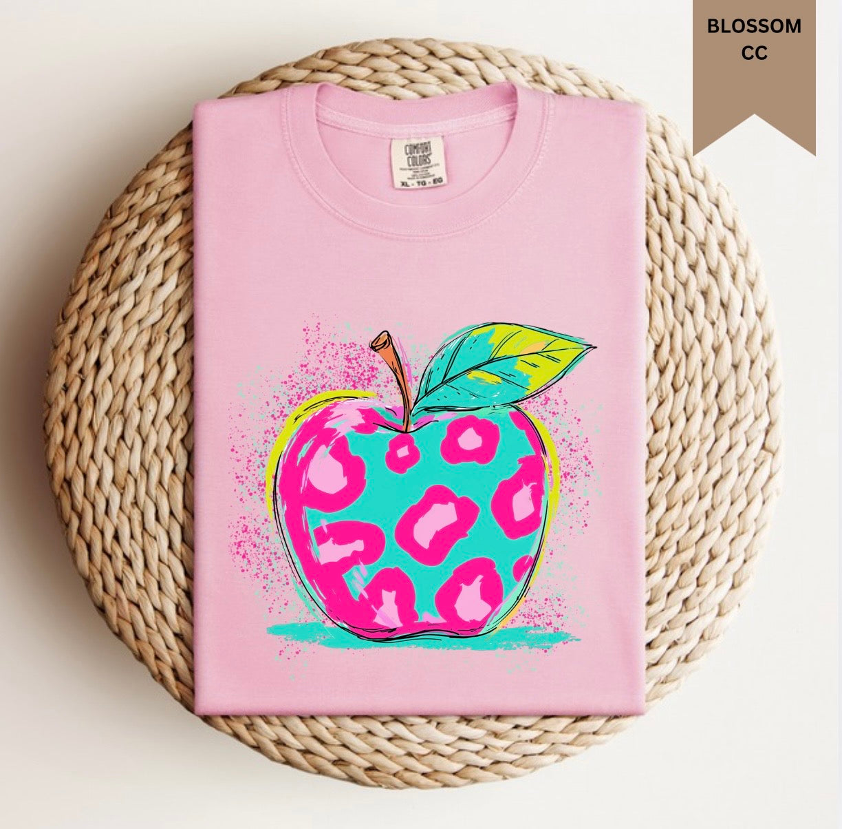 Leopard Apple Splatter Tee.