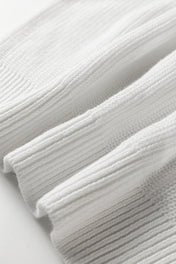 White Drop Shoulder Sweater