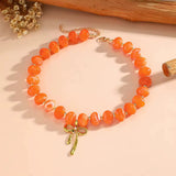 Beaded Bow Necklace