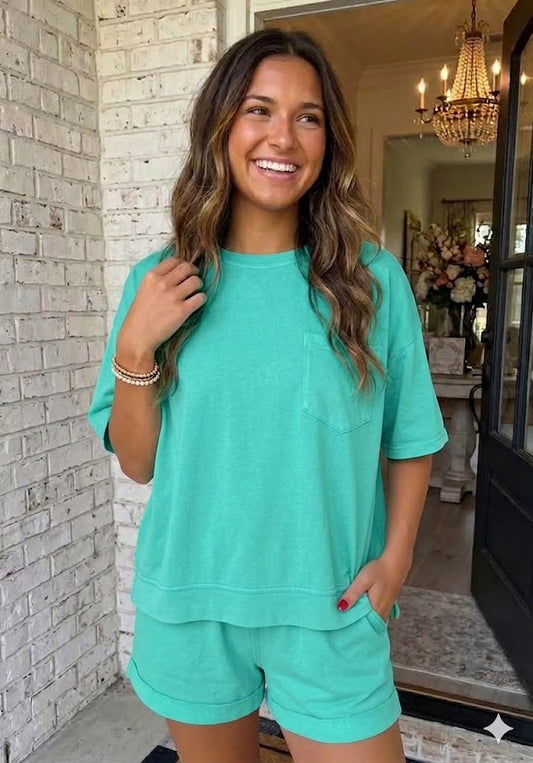 Oversized Short Set