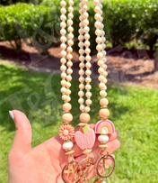 Breakaway Wooded Bead Lanyards New RTS