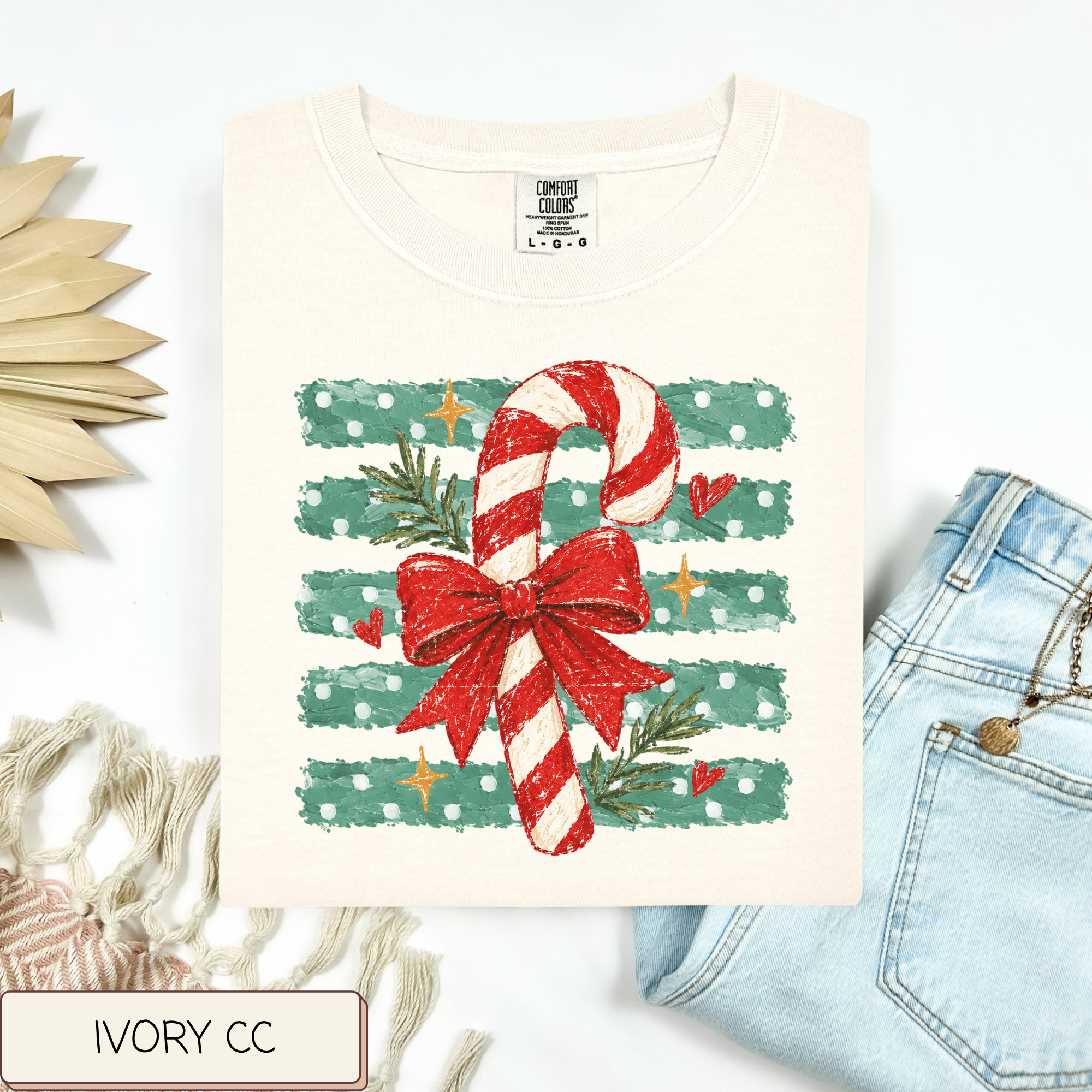 Polka Dot Stripe Candy Cane Tee.