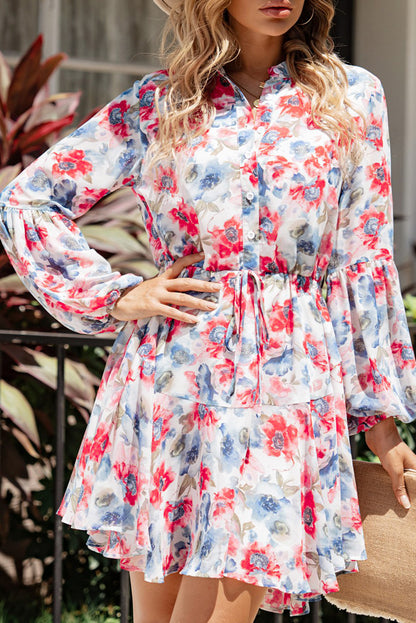 Pink Floral Mini Dress RTS