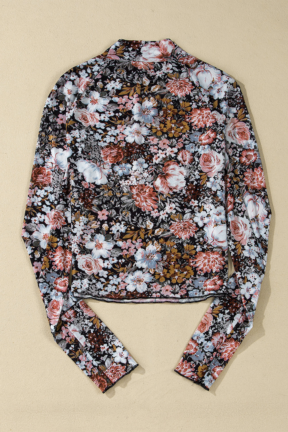 Floral Mesh Top
