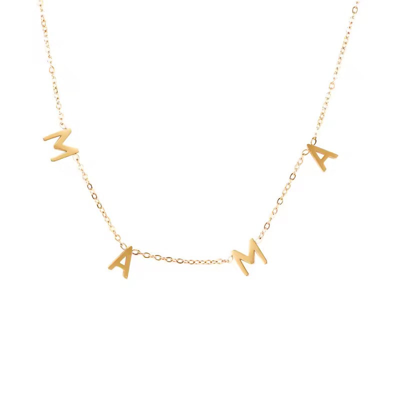 Mama Letter Necklace New RTS