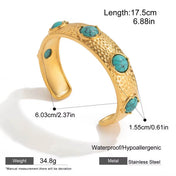 Hammered Textured Open Bangle New RTS