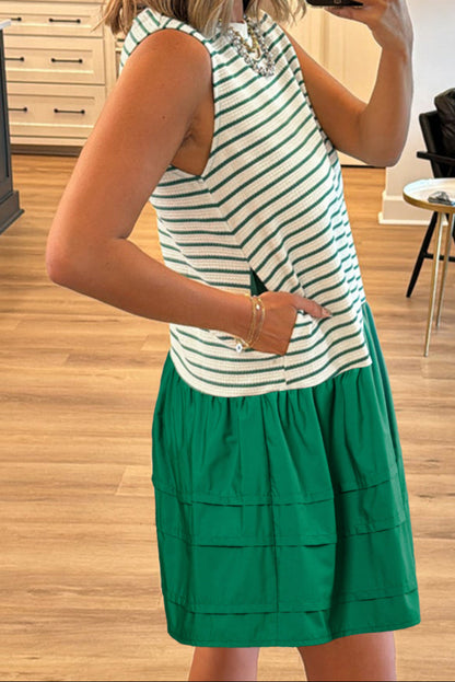 Green Stripe Dress