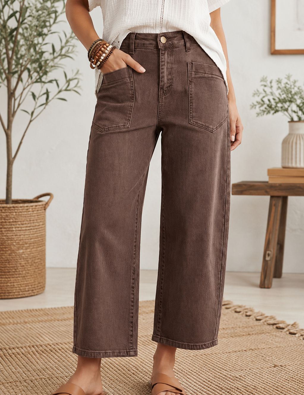 Square-Barrel Jeans