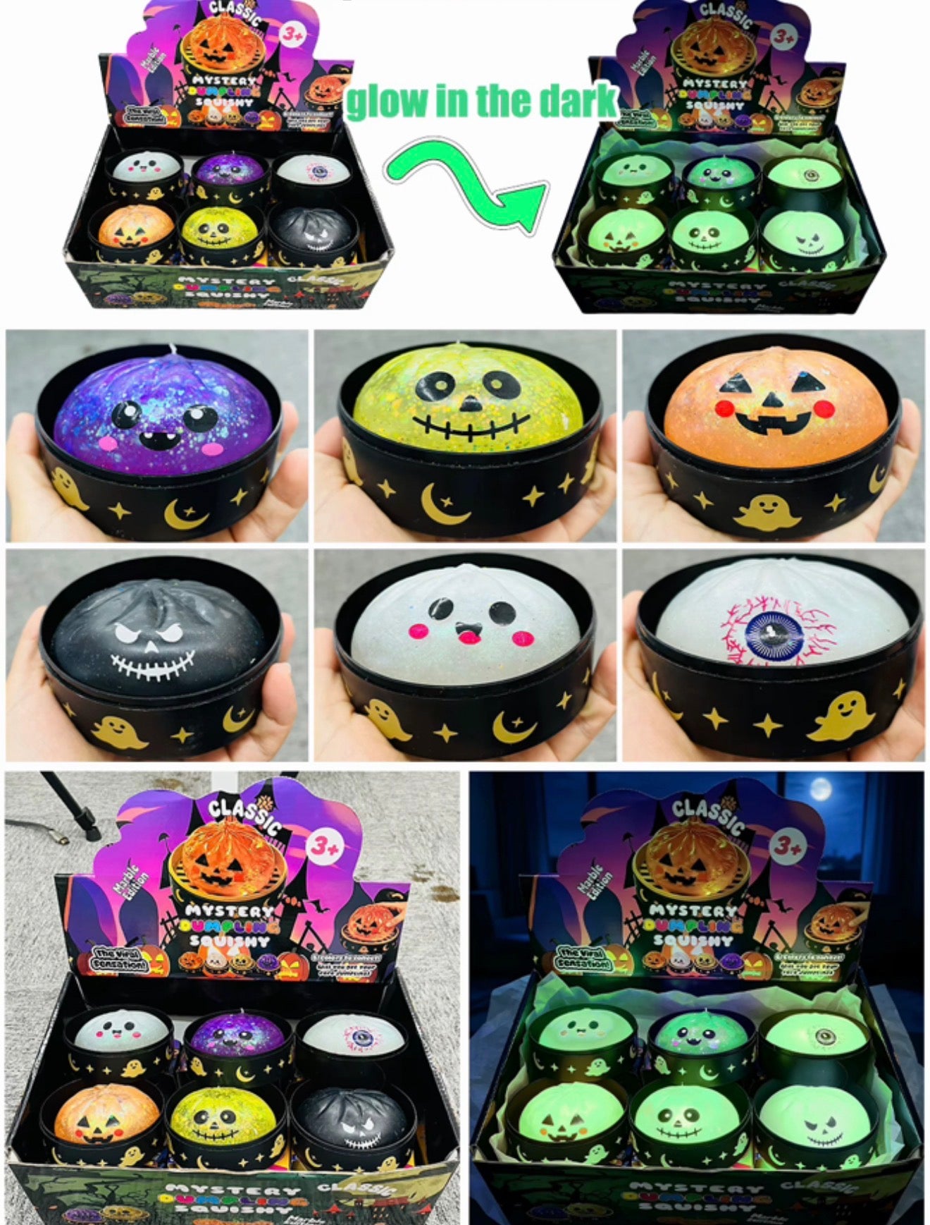 Halloween Mystery Glow in the Dark Dumpling Preorder