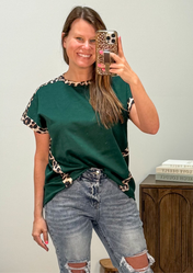 Leopard Trim Shirt