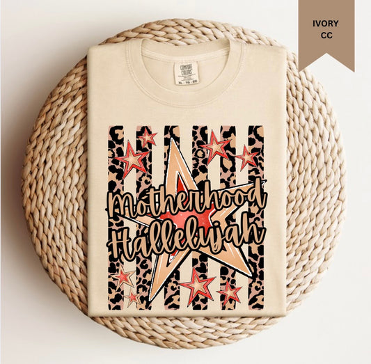 Leopard Motherhood Hallelujah Tee.