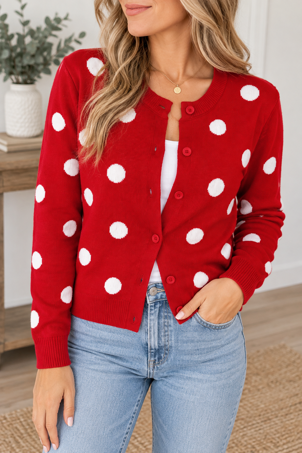Polka Dot Cardigan
