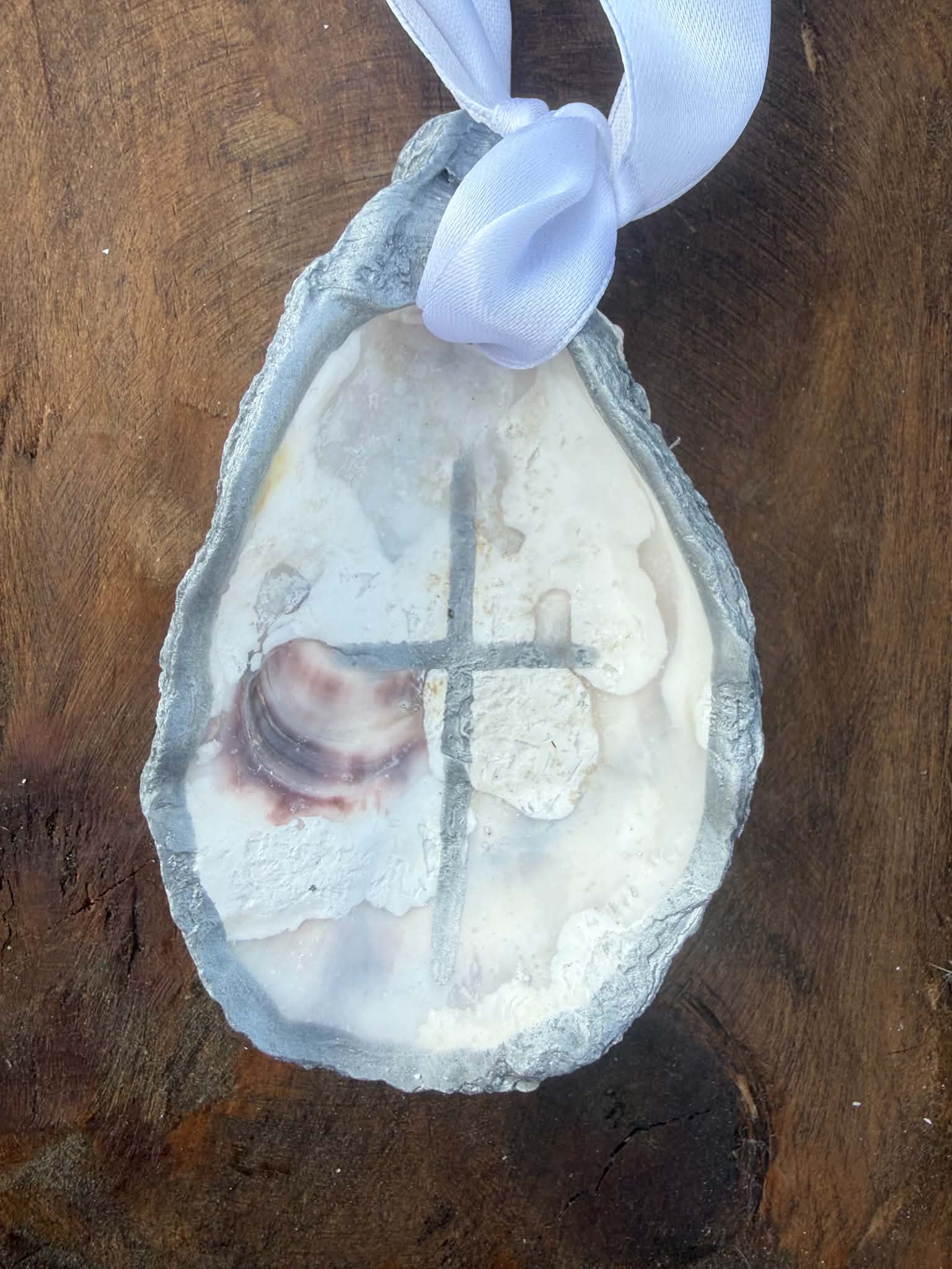 Handmade Oyster Ornament