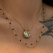 “LOVE” Gemstone Pendant Necklace