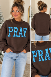 Polka Dot Embroidered Sweatshirt Full Run RTS
